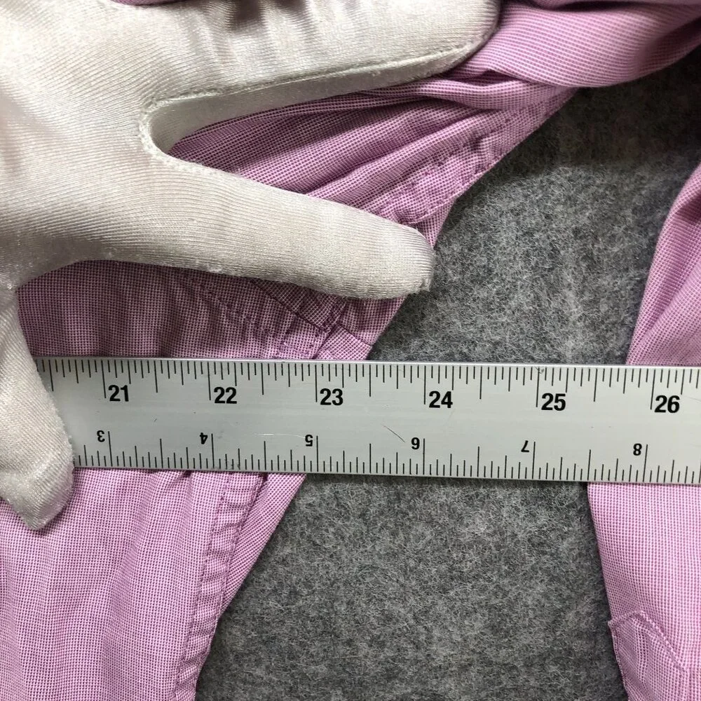 Banana Republic Custom 078 Wash Shirt Mens L Grant Fit Long Sleeve Pink Mauve‎
